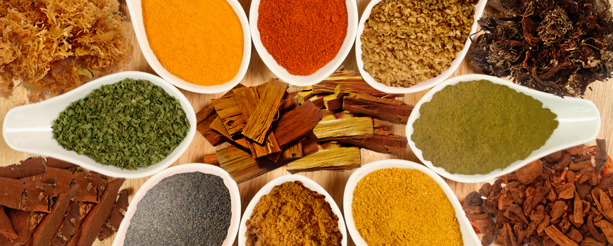 Plantas, granos y hojas Hierbas Andinas